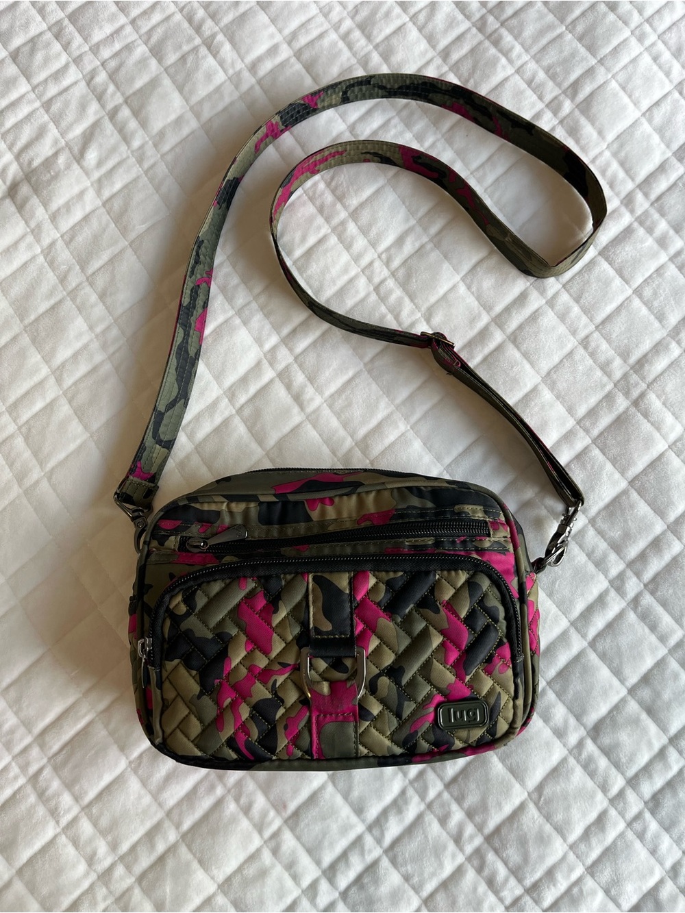 Lug Pink Camo Carousel Purse